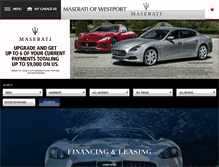 Tablet Screenshot of maseratiofwestport.com